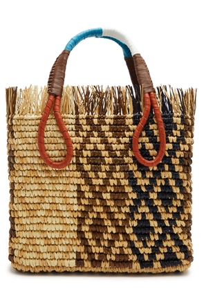 Sensi Studio Canasta Mexicana Straw Basket bag - Beige