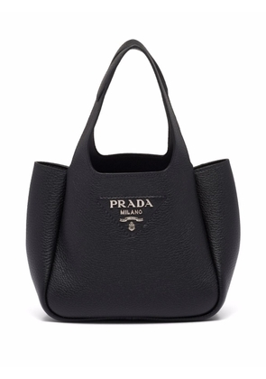 Prada Flou leather tote bag - Black