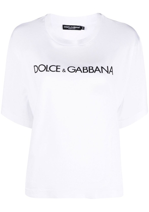 Dolce & Gabbana logo-print short-sleeve T-shirt - White