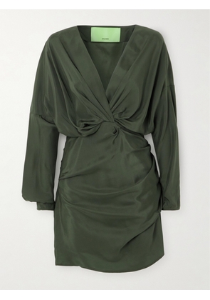 GAUGE81 - Asuka Silk-satin Mini Dress - Green - EU 34,EU 36,EU 38,EU 40,EU 42,EU 44