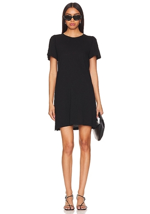 Bobi Shirt Mini Dress in Black. Size L, XL, XS.