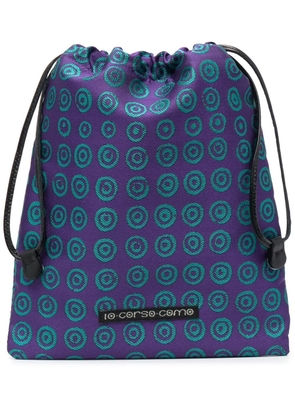 10 CORSO COMO geometric-print makeup bag - Purple