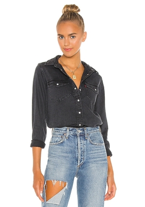 LEVI'S Essential Western Top. Size M, XS.