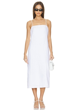 DONNI. Linen Dress in White. Size M, S, XL, XS, XXS.