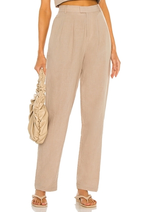L'Academie The Alaina Pant in Beige. Size S, XL.