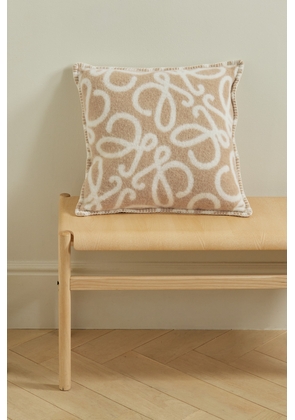 Loewe - Anagram Jacquard Cushion - Neutrals - One size