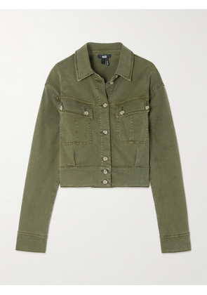 PAIGE - Cerra Denim Jacket - Green - x small,small,medium,large,x large