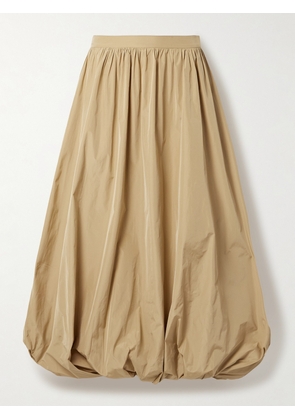 Co - Gathered Poplin Maxi Skirt - Neutrals - US0,US2,US4,US6,US8,US10,US12