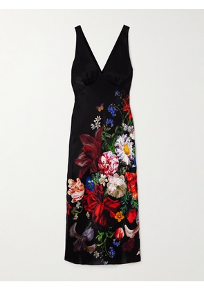 Camilla - Crystal-embellished Floral-print Silk-satin Maxi Dress - Multi - x small,small,medium,large,x large,xx large