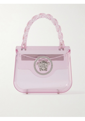 Versace - Embellished Plexiglas® Mini Shoulder Bag - Pink - One size