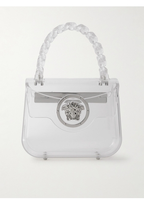 Versace - Embellished Plexiglas® Mini Shoulder Bag - Silver - One size