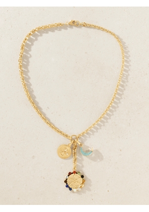 Foundrae - Aether 18-karat Gold And Enamel Multi-stone Necklace - One size