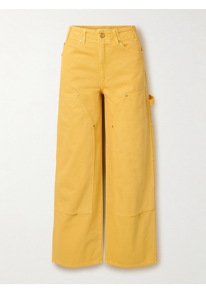 Ulla Johnson - The Olympia Cropped High-rise Wide-leg Jeans - Yellow - 24,25,26,27,28,29,30