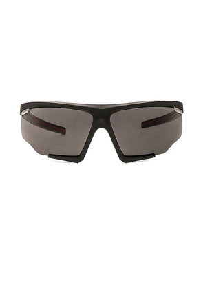 Prada Shield Frame Sunglasses in Black.