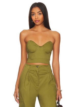 LITA by Ciara Strapless Corset in Olive. Size L, M, S.