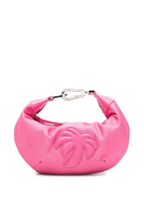 Palm Angels mini Big Palm logo-embossed clutch bag - Pink