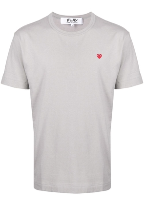 Comme Des Garçons Play heart-patch short-sleeve T-shirt - Grey