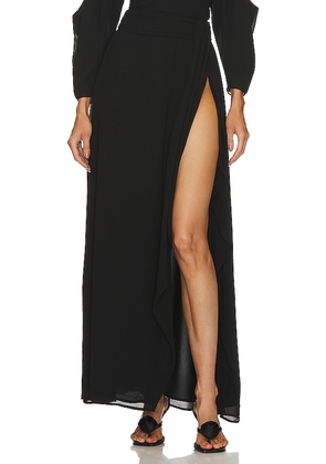 NBD Jaxine Maxi Skirt in Black. Size M, XS, XXS.