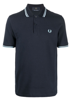 Fred Perry embroidered-logo polo shirt - Blue