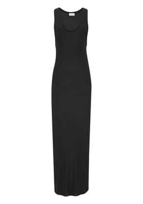 Saint Laurent semi-sheer sleeveless dress - Black