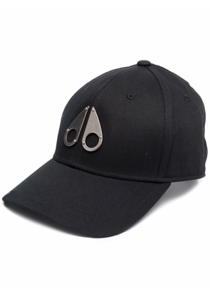 Moose Knuckles silver plaque cap - Black