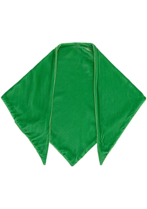 Emporio Armani velvet handkerchief scarf - Green