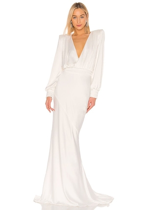 Zhivago Betsy Gown in White. Size 2, 6.