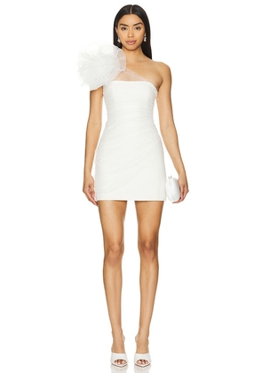 NBD Laina Mini Dress in Ivory. Size L, S, XL, XS, XXS.