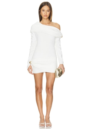 Nana Jacqueline Nicole Dress in White. Size L, S.