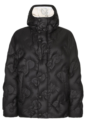 Dolce & Gabbana DG quilted hooded coat - Black