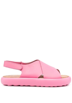 Camper cross-strap chunky sole sandals - Pink