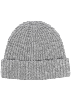 There Was One ribbed wool beanie - Grey