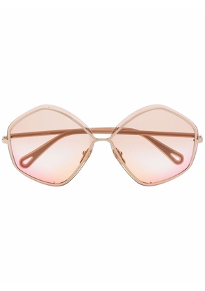 Chloé Eyewear pentagonal gradient sunglasses - Neutrals