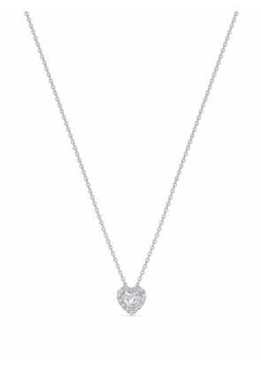 De Beers Jewellers 18kt white gold Aura heart-shaped diamond pendant necklace - Silver