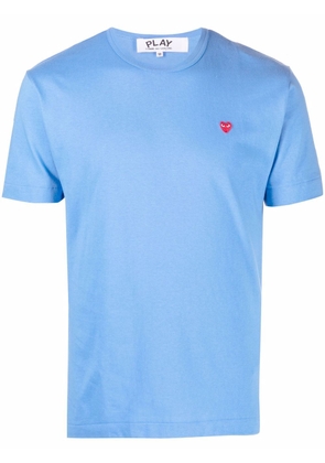 Comme Des Garçons Play logo-patch short-sleeve T-shirt - Blue