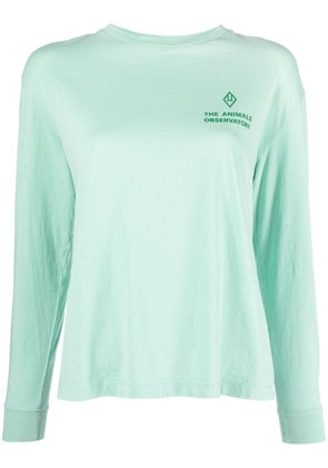 The Animals Observatory Aries logo-print cotton T-shirt - Green