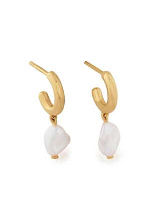 Monica Vinader Nura Keshi Huggie earrings - Gold