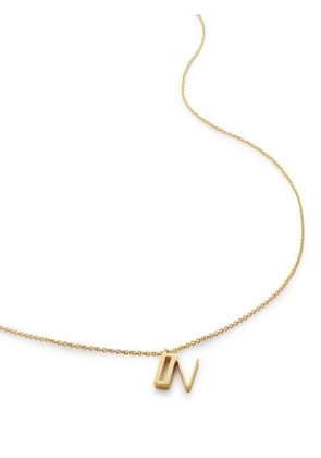 Monica Vinader Alphabet adjustable necklace - Gold