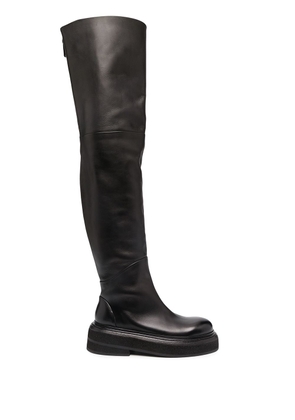 Marsèll over-the-knee leather boots - Black