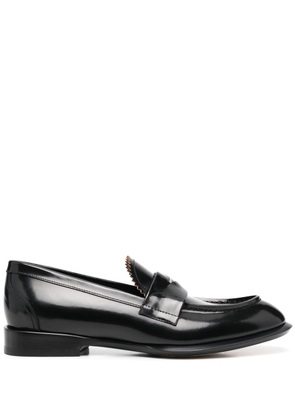 Alexander McQueen coin-embellished penny loafers - Black