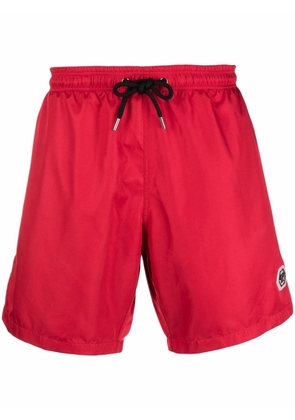 Philipp Plein hexagon logo swimming shorts - Red