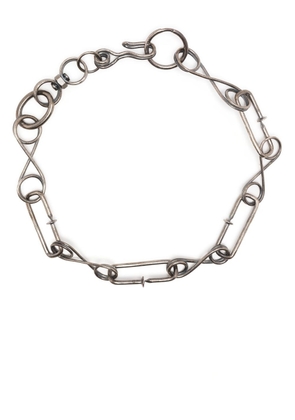 Guidi chain-link sterling-silver necklace