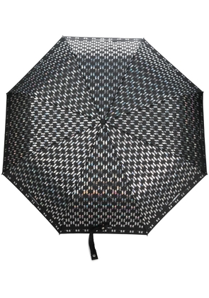 Karl Lagerfeld K/Monogram iridescent umbrella - Black