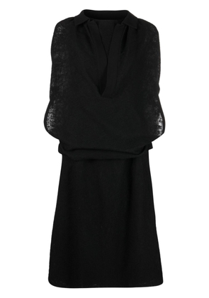 Maison Margiela mid-length knitted dress - Black