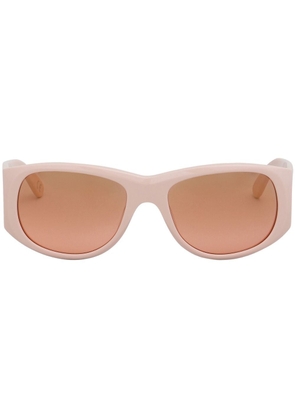 Marni wide-arm oval sunglasses - Brown