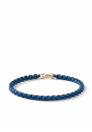 David Yurman 14kt yellow gold DY Bel Aire chain bracelet - Blue