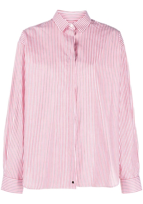 Mackintosh Bluebells stripe-print shirt - Red