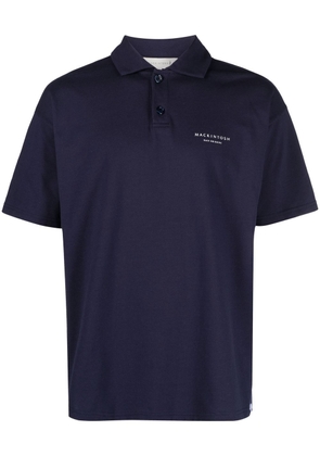 Mackintosh RAIN SHINE logo-print polo shirt - Blue