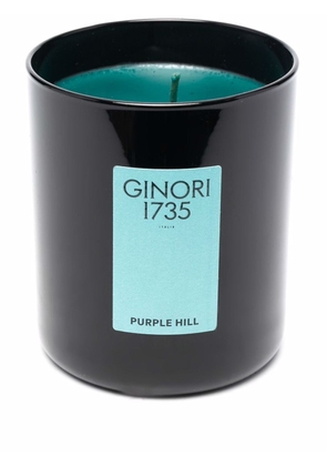 GINORI 1735 logo-print glass candle - Black