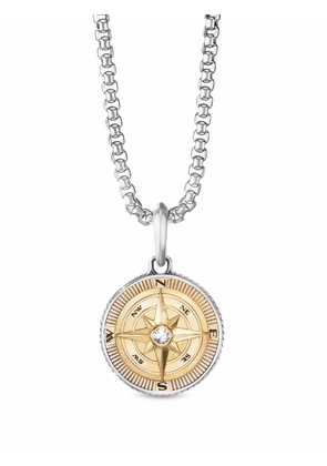 David Yurman 18kt yellow gold Maritime Compass diamond amulet - Silver